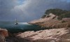Pêcheurs sur les rochers à la presqu'île à Cassis